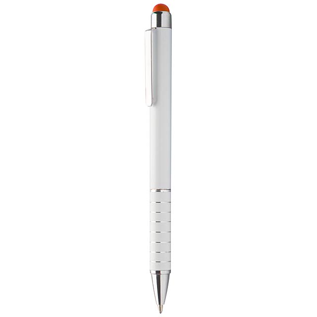 Touchpen mit Kugelschreiber  - Orange