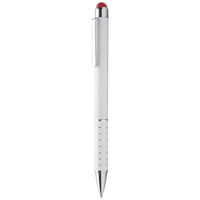 Touchpen mit Kugelschreiber  - Rot