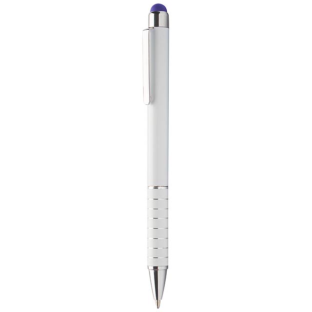 Touchpen mit Kugelschreiber  - blau