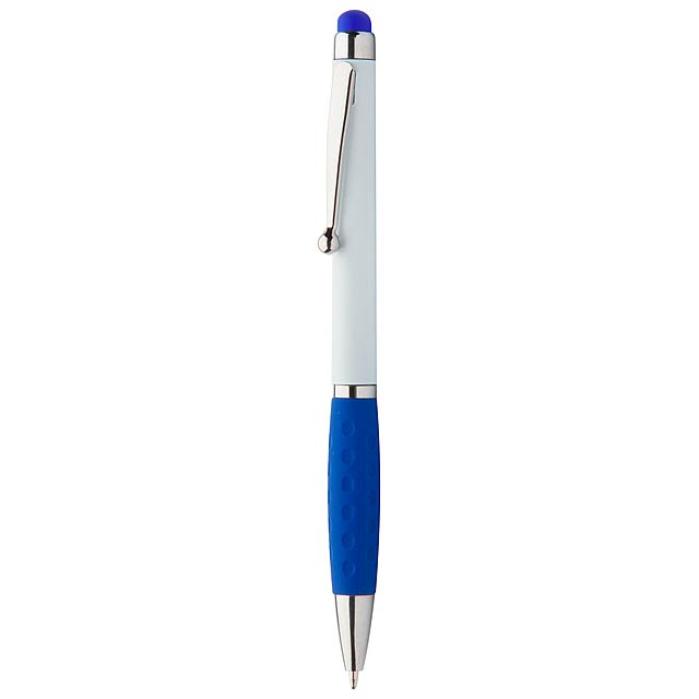 Touchpen mit Kugelschreiber  - blau
