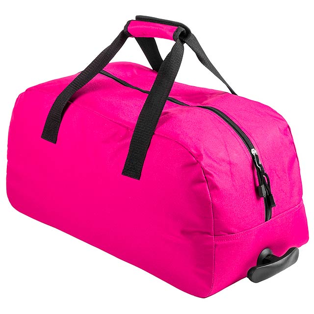 Bertox sportovní taška na kolečkách - fuchsiová (tm. růžová)