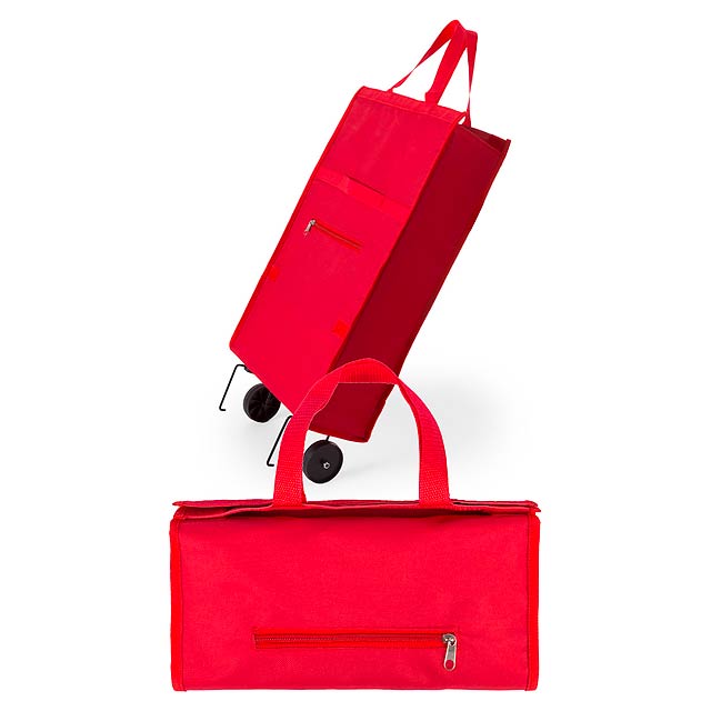 Fasty nákupní taška na kolečkách - červená