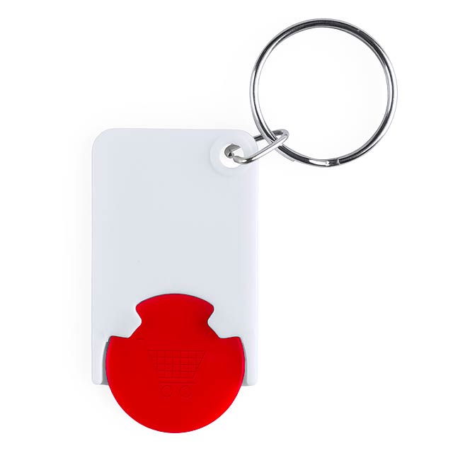 Zabax přívěšek na klíče se žetonem - červená