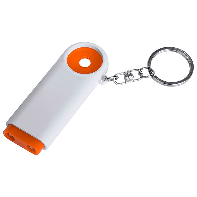 Kipor přívěšek na klíče se žetonem - oranžová