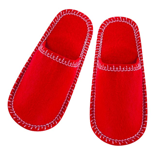 Cholits pantofle - červená