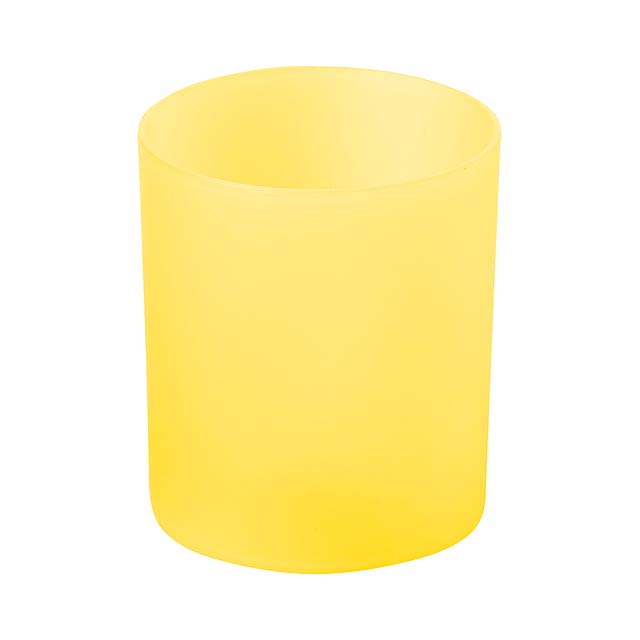 Fiobix svíčka se světlem - žltá