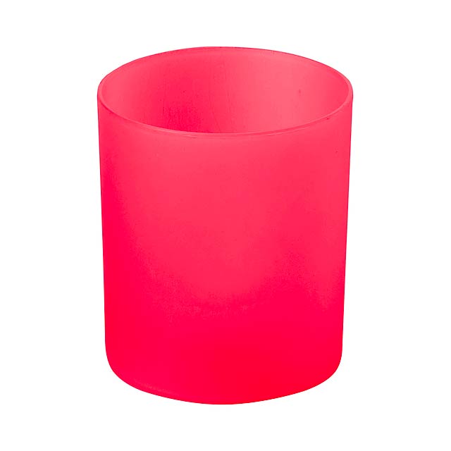 Fiobix svíčka se světlem - červená
