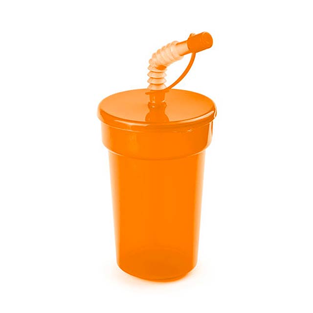 Fraguen uzavíratelný plastový pohárek - oranžová