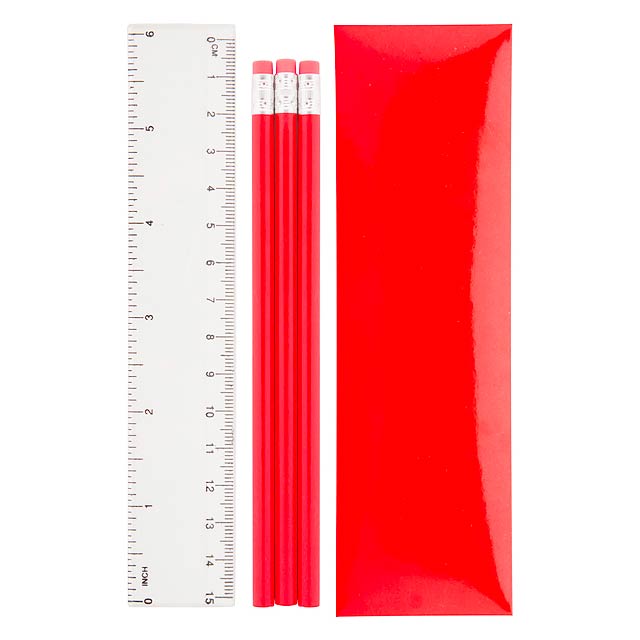 Bleistiftset - Rot