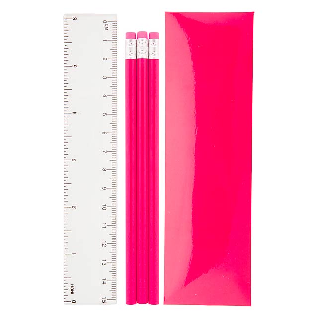 Pencil Set - fuchsia