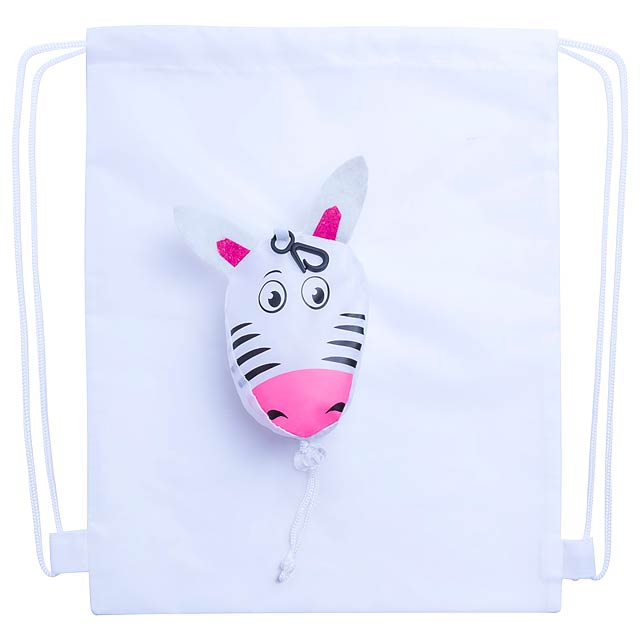 Kissa - Turnbeutel - Zebra - Weiß 