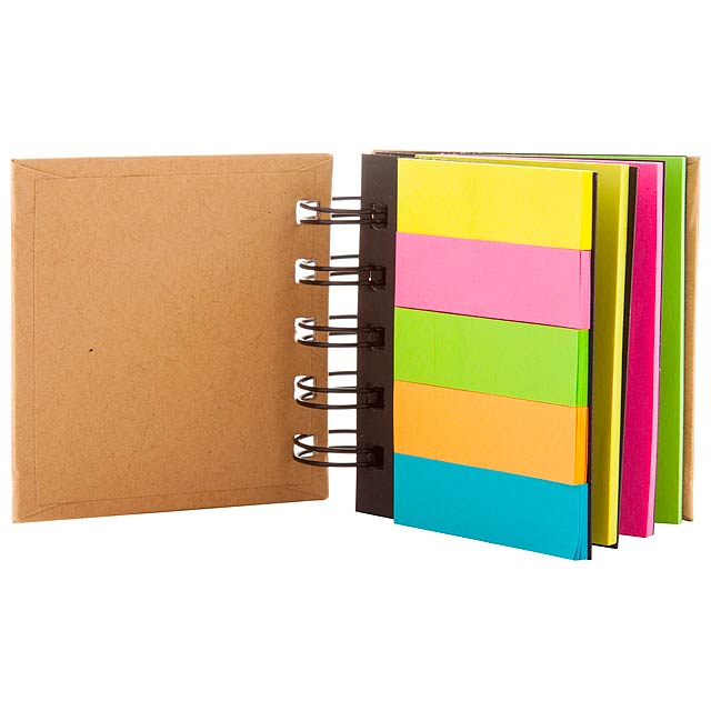 Laska - adhesive notepad - multicolor