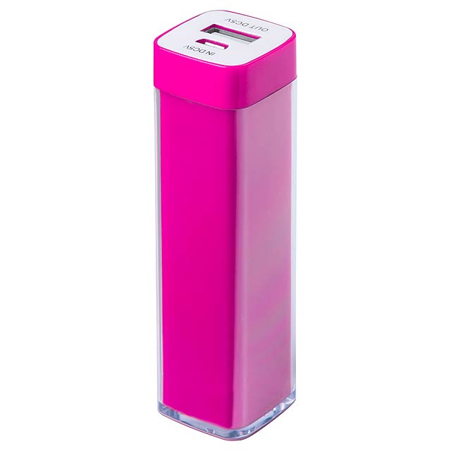 Sirouk USB power banka - fuchsiová (tm. růžová)