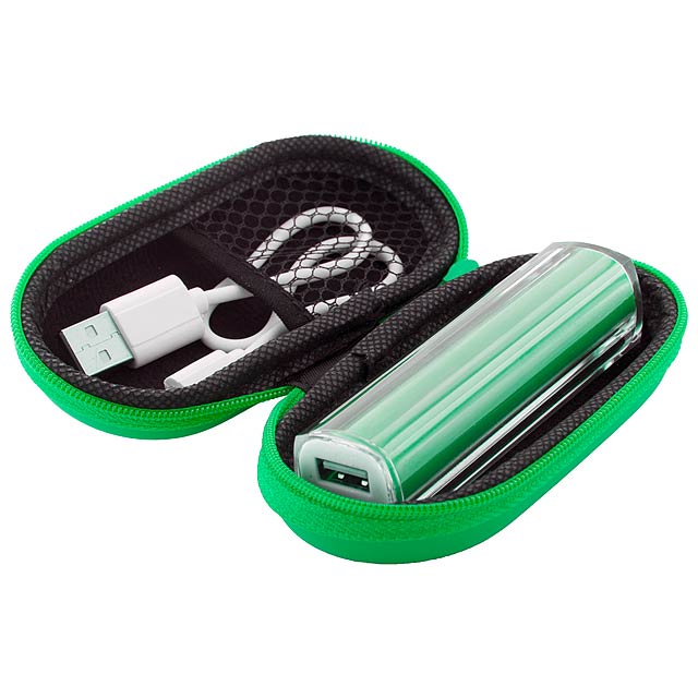 Tradak USB power banka - zelená
