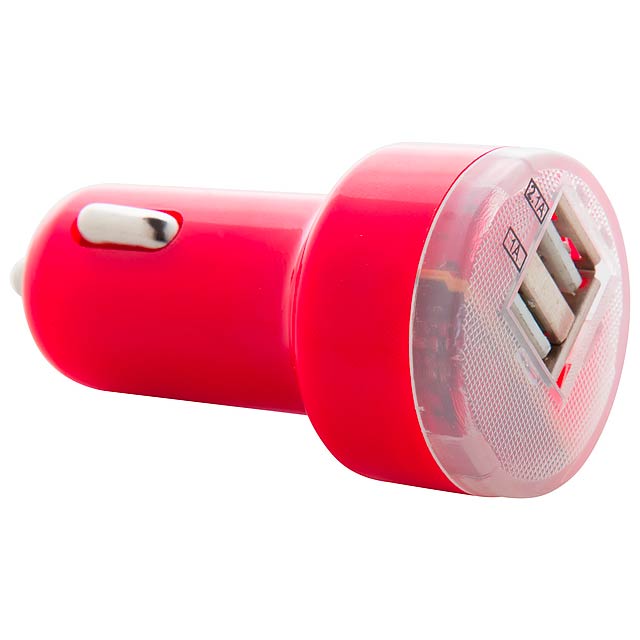 Denom - USB car charger - red