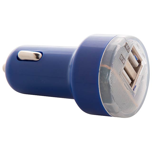 Denom - USB car charger - blue