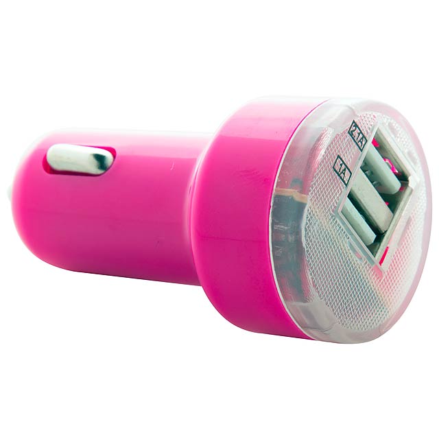 Denom - USB car charger - fuchsia