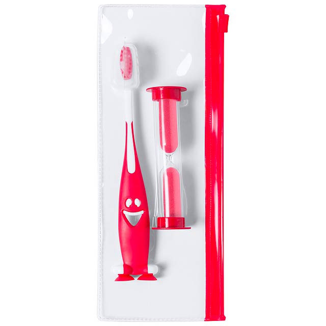 Fident - toothbrush set - red