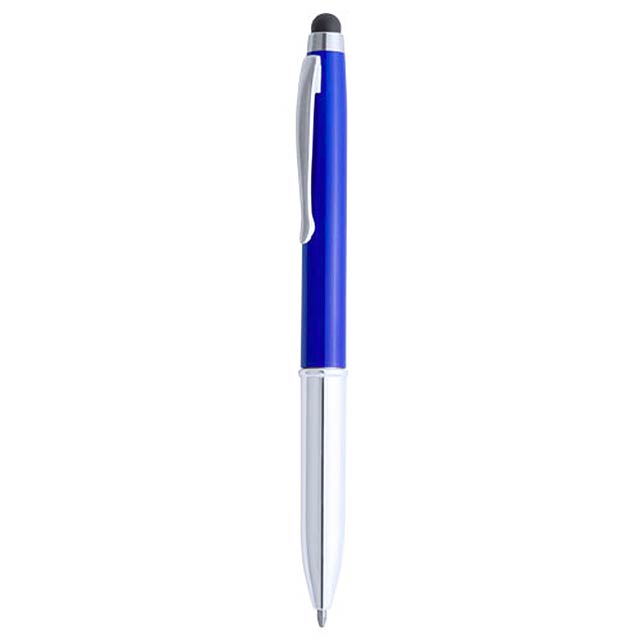 Lampo dotykové kuličkové pero - modrá
