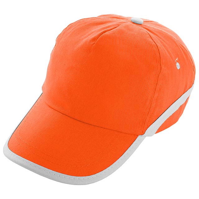 Line - Baseball Kappe - Orange