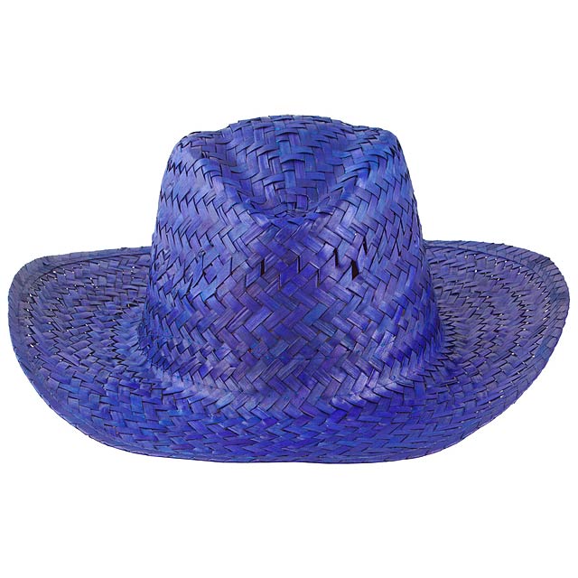 Splash slaměný klobouk - modrá