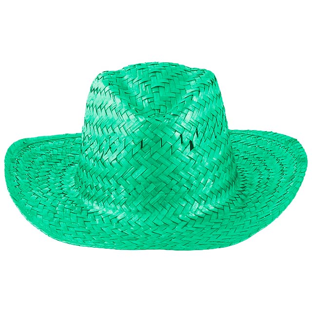 Straw hat - green