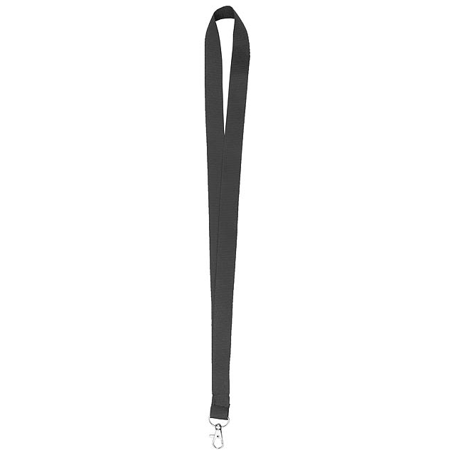 Neck lanyard - čierna