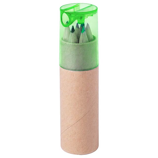 Baby crayons in a tube - green