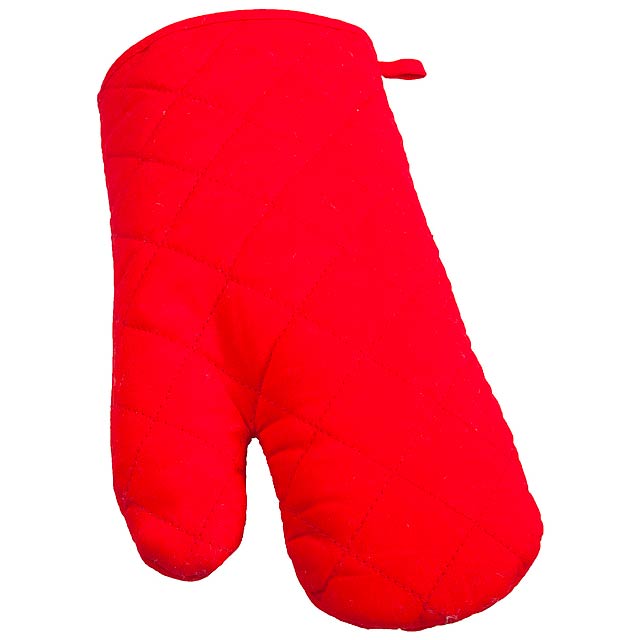 Oven mitt - red