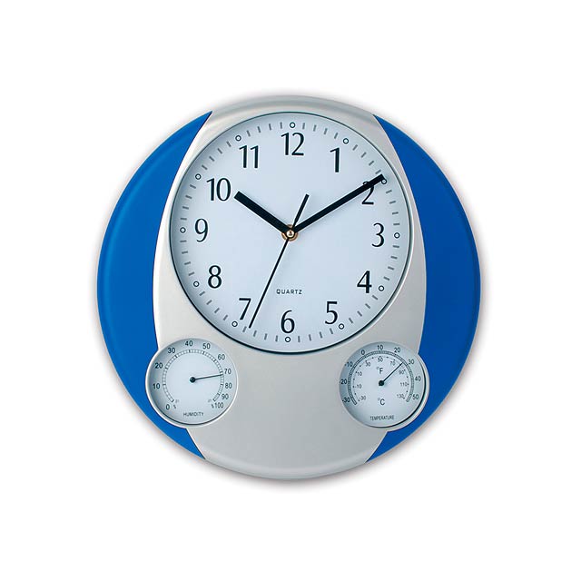 Prego nástěnné hodiny - modrá