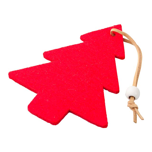Fantasy Christmas figurine, tree - red