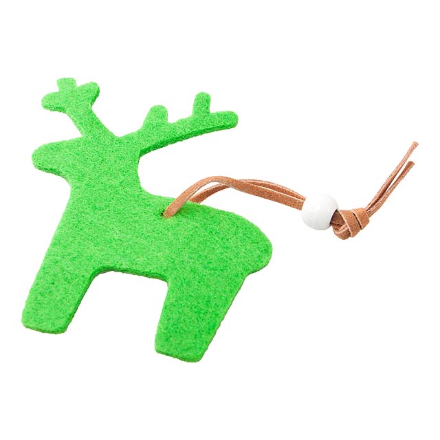 Fantasy Christmas figurine, reindeer - green