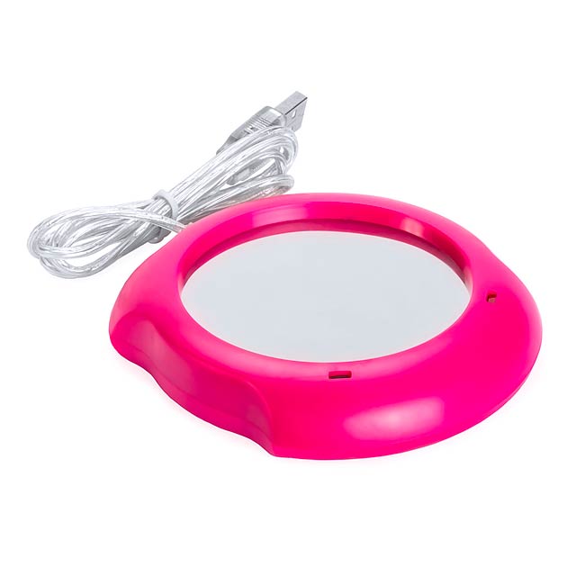 USB Glass-Heater - fuchsia