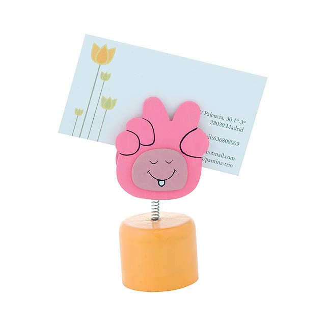 Hood note holder with sharpener - pink