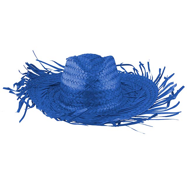 Filagarchado slaměný klobouk - modrá