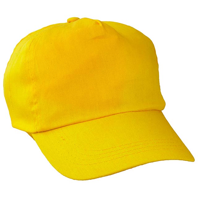 Sport baseballová čepice - žlutá