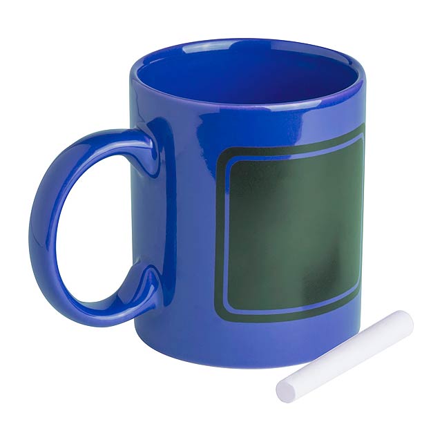 Dariel - chalk mug - blue