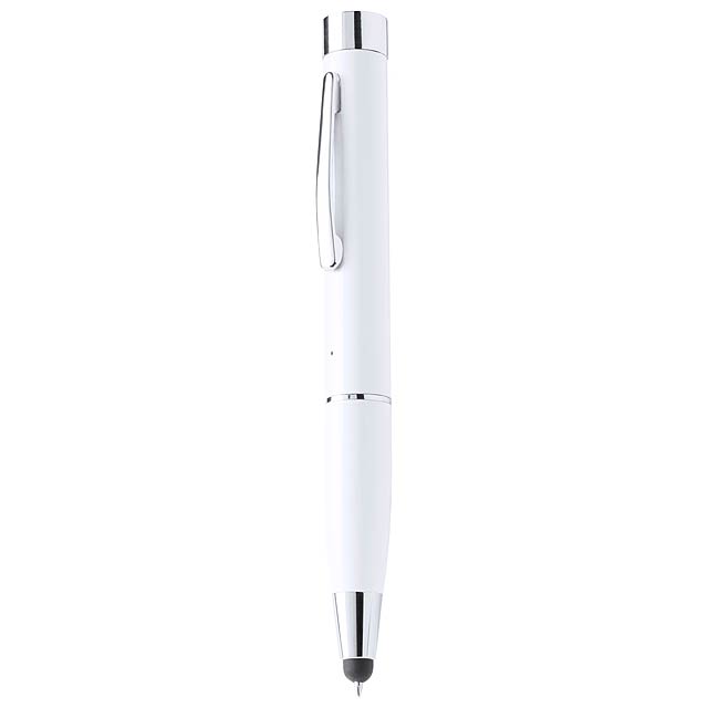Solius - touch ballpoint with pen power bank - white