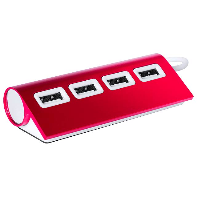 Weeper USB hub - červená