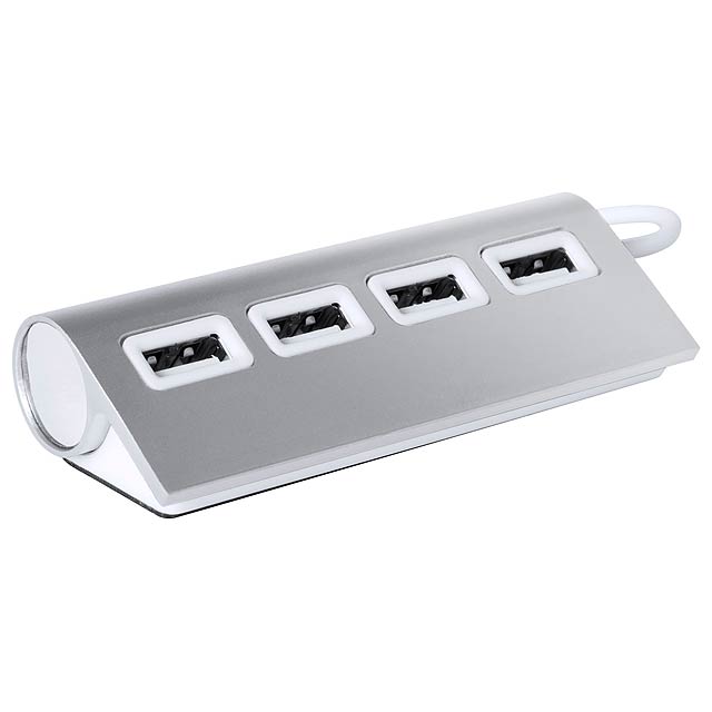 Weeper USB hub - stříbrná