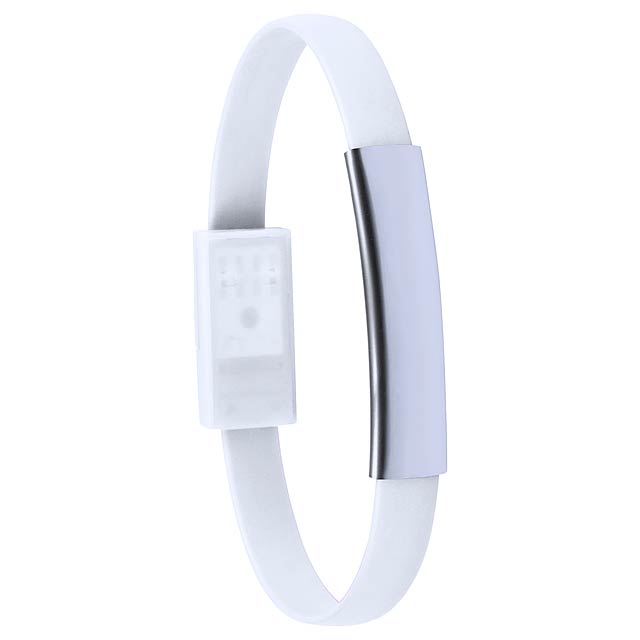 Beth - USB-Ladekabel/Armband - Weiß 