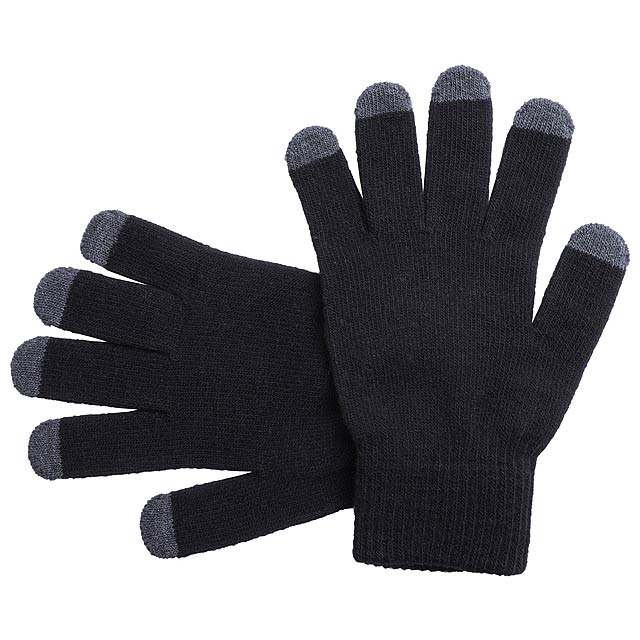 Tellar dotykové rukavice - čierna