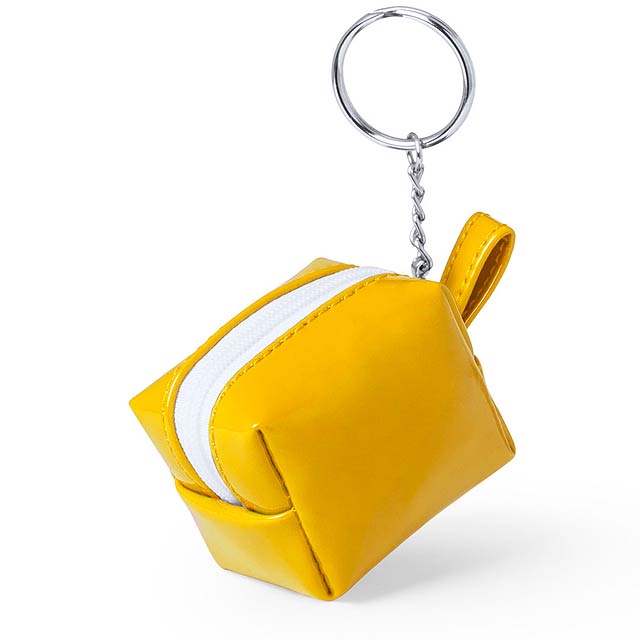 Darnex peněženka s přívěškem na klíče - žlutá