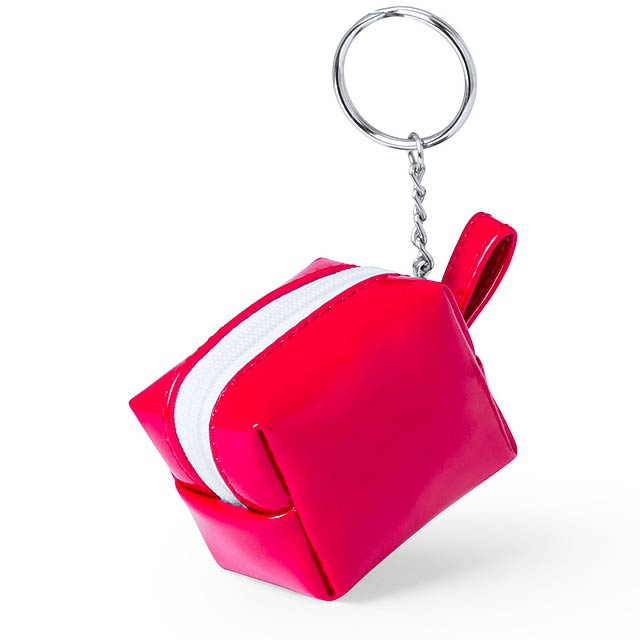 Darnex peněženka s přívěškem na klíče - červená