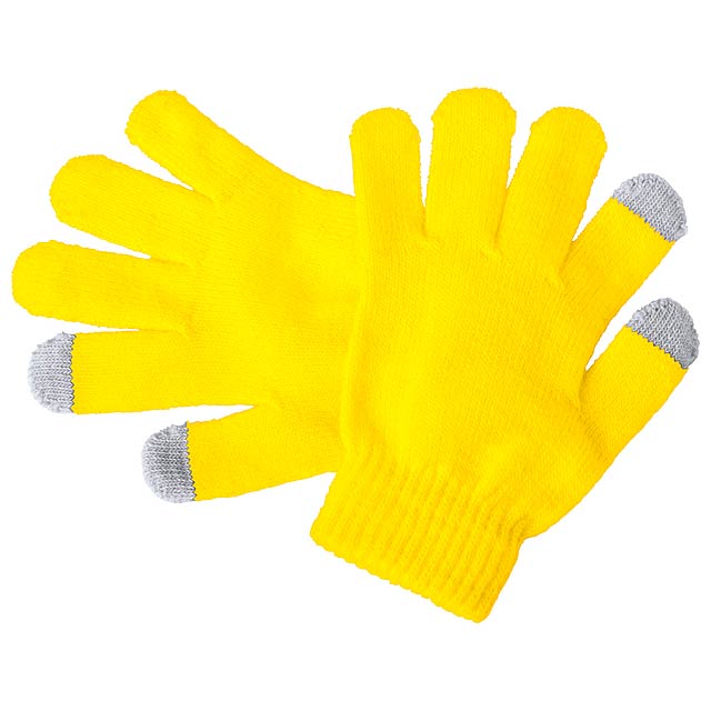 Pigun dotykové rukavice pro děti - žltá