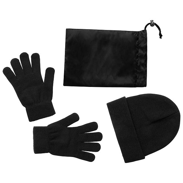 Duvel - Mütze und Handschuhe - schwarz