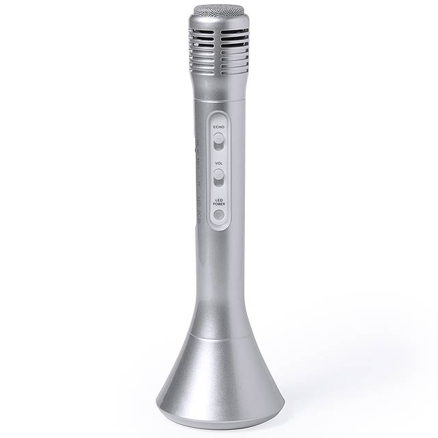 Varelion reproduktor s mikrofonem - stříbrná