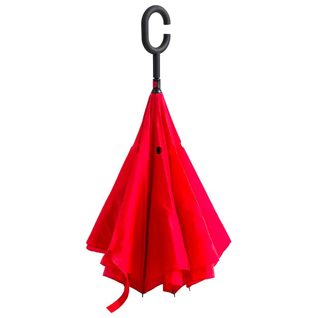 Hamfrek oboustranný deštník - červená