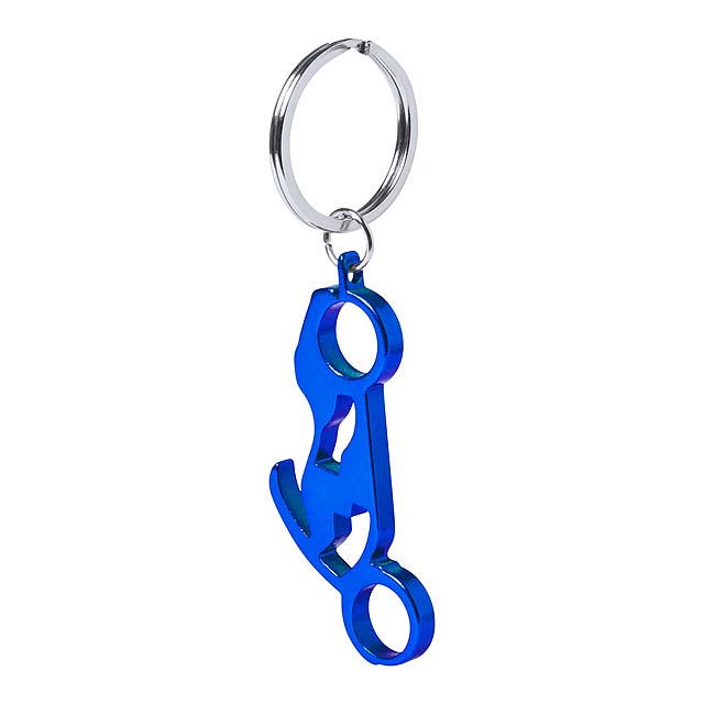 Blicher přívěšek na klíče s otvírákem - modrá