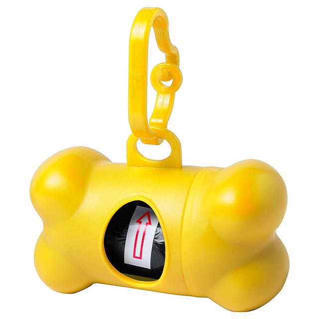 Rucin - dog waste bag dispenser - yellow